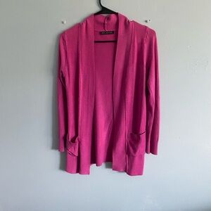 Women's Pink Open Front cardigan